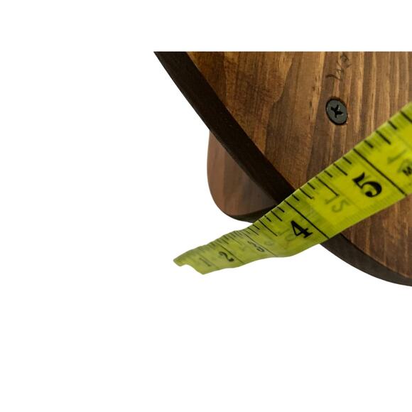 Vintage Wooden Heart Wall Shelf 70s 80s Handmade Country Farmhouse Cottage - Picture 7 of 7